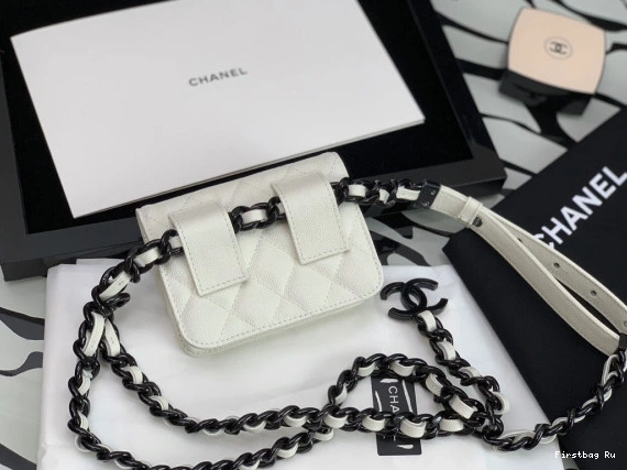 First Bag Ru FLAP BELT CHANEL HOLDER CARD 0712